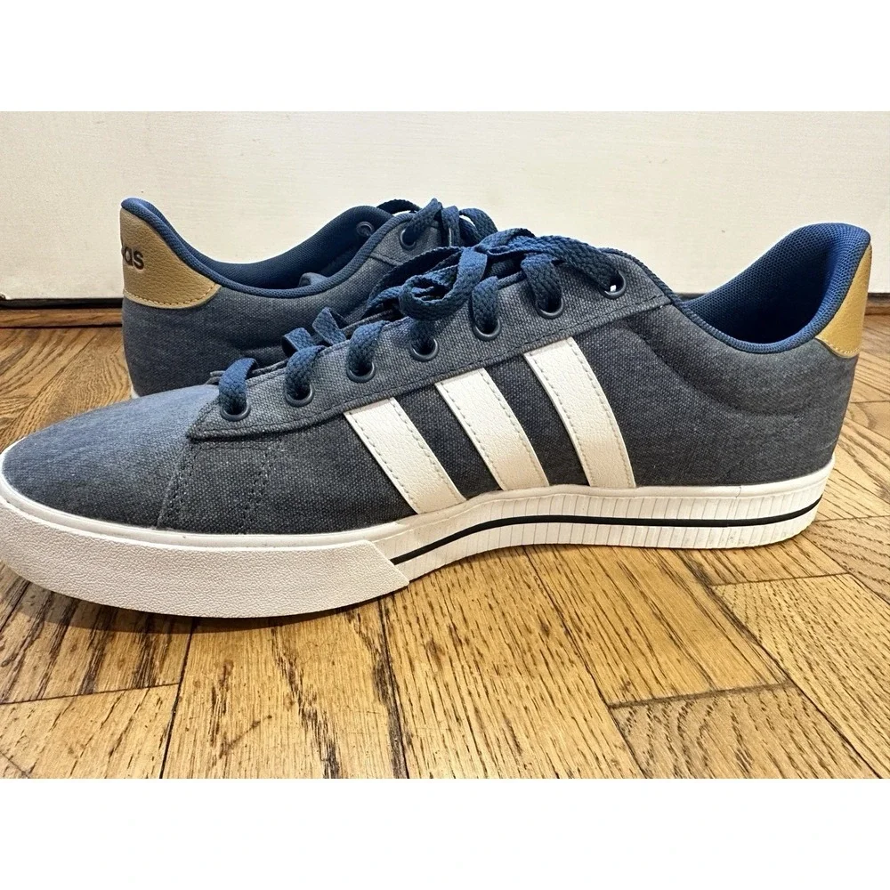 Adidas Daily 3.0 Men's Sneaker Shoe Canvas Athletic Casual GY8115 Blue Size 12 - Picture 11 of 11